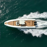 Bateau semi-rigide en fibre de verre de 9,9 m (33 pieds) avec coque en fibre de verre 990, idéal pour les loisirs nautiques et les croisières, avec tubes Hypalon Orca, à vendre