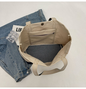 Wholesale Custom Print Logo Reusable Shopping Bags <b>Plain</b> <b>Canvas</b> Cotton <b>Canvas</b> Tote Bag With Customized - Product Image 5