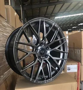 Forged Wheels Aluminum Alloy Car Rims 15 Inch wheel rims 7J 35 ET 4 5 Holes 73.1 CB HYPER BLACK MATT GUN POLISH