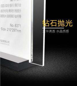 T Hình Dạng Từ Acrylic Đơn Chủ Bền Plexiglas Đăng <span class=keywords><strong>Board</strong></span> Cho A5/A6 Kích Thước Acrylic Khung Ảnh Cho Quảng Cáo - Product Image 3