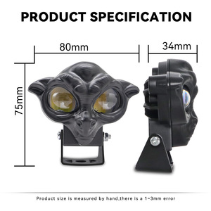 Alien Motorcycle <b>Spotlight</b> 5000lm 6500k Condensing Lens Led Driving Light For Retrofit Upgrade - Product Image 5