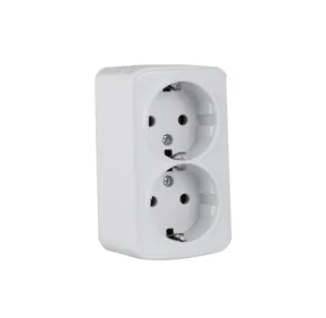 surface mounted schuko wall socket outlet IP20 16A ABS Factory socket