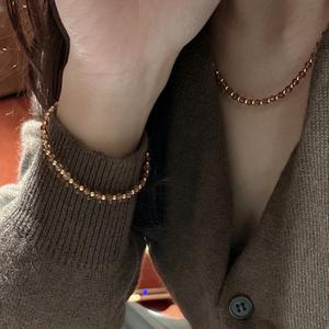 Collier en argent pur S925, chaîne de clavicule rétro, mode, luxe léger, coquille, boucle OT, collier personnalisé, design de niche, colliers à perles - Product Image 3