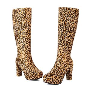<b>White</b> Ankle Boots Lace-Up Chunky <b>Heel</b> Round Toe Bow Decoration PU All Seasons Style Drop Shipping - Product Image 6