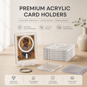 Étui de protection magnétique transparent personnalisé pour cartes téléphoniques MagSafe, en acrylique ultra-fin, pour l'affichage et la protection des cartes à collectionner - Product Image 2