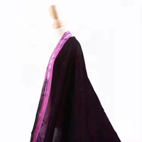 Tissu de doublure en velours tissé uni 100 % polyester 200-220 g/m² avec logo personnalisé pour vêtements
