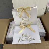Boîte cadeau pliable recyclée avec aimant et ruban, logo personnalisé de haute qualité