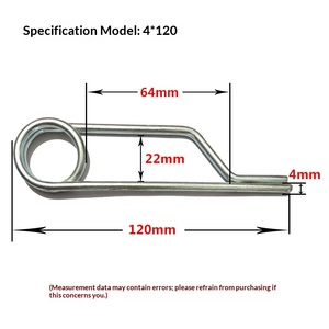Perni di bloccaggio a molla JQS Birr con testa rettangolare zincata, prodotti in Cina continentale - Product Image 6