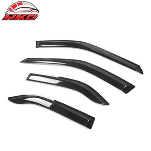 Viseras para ventanas de Mitsubishi Mirage Sedan 97-01, deflectores de sol y lluvia, 4 piezas. - Product Image 3