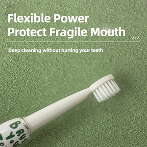 Brosse à dents sonique imperméable à l'eau à motif girafe, brosse à dents électrique rechargeable pour enfants, brosse à dents électrique de dessin animé pour enfants - Product Image 6