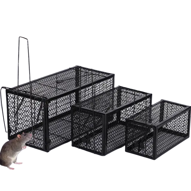 Reusable Mouse Trap Cage Metal Mice Rodent Rats Catcher Pest Control Products Garden Outdoor Household Gadgets