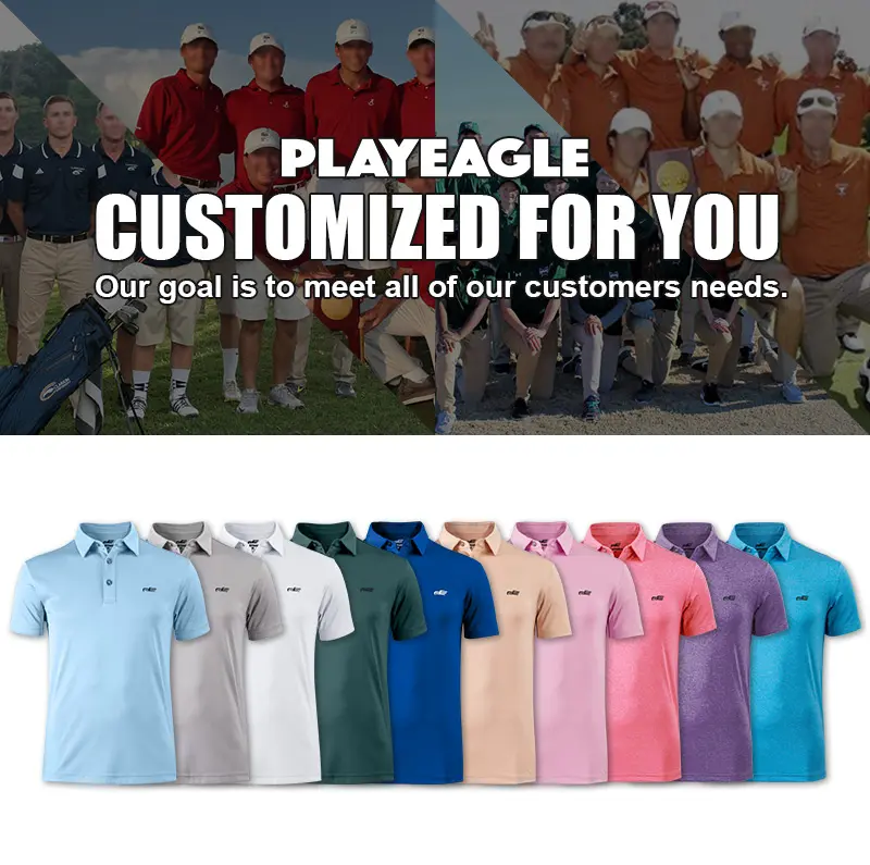 Camisetas de Golf personalizadas de diferentes materiales para elegir Polo de Golf transpirable para deportes Camiseta de Golf personalizada para hombre