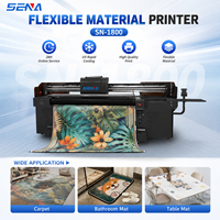 Impresora UV híbrida de 1800mm de ancho, impresora rollo a rollo de inyección de tinta para papel tapiz de póster Flexible, impresora de logotipo de pancarta de película suave de cuero
