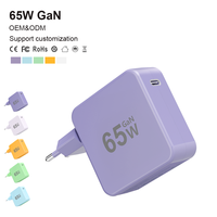Adaptateur de charge rapide 65W GaN QC PD 3.0 pour Xiaomi iPhone Samsung Laptop MacBook  Type-C personnalisable à haute efficacité en vente