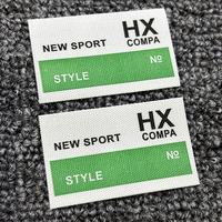 Autocollants adhésifs en vinyle imperméables personnalisés carrés/rectangulaires, impression par transfert thermique pour étiquettes de vêtements - Écologiques et lavables