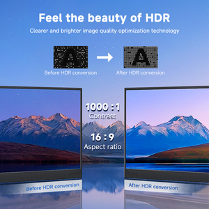 Moniteur portable LED 13,3 pouces 1920x1080 IPS avec luminosité de 400 nits, interface Type-C et prise casque 3,5 mm - Product Image 2