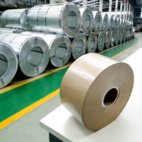 Papier d'emballage VCI en tissu tissé PE, papier artisanal imperméable pour bobines d'acier, plaques, bandes, papier VCI à structure raphia plissée simple