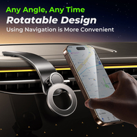 LISEN 2026 Nouveau support de téléphone magnétique flexible sans fil pour voiture 720 °   Support réglable pour iPhone 17 16/16 Pro/16 Pro Max