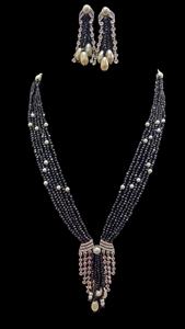 Collier pendentif publicitaire le plus vendu avec long collier de perles hydro, ensemble assorti aux couleurs, pour mariage, avec boucles d'oreilles - Product Image 5