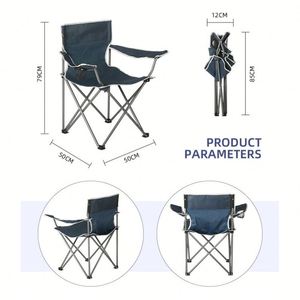 Chaise pliante portable pour le plein air, le voyage, le pique-nique, le jardin, la plage, la pêche, le camping - Product Image 4