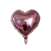 Ballons en feuille métallique de 18 pouces - Forme de cœur dorée avec motif laser - Ensemble pour la Saint-Valentin et les fêtes d'anniversaire