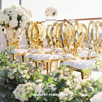 Tables et Chaises Or de Luxe pour Mariages, Banquets et Événements