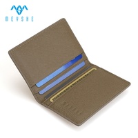 Benutzer definierte dunkelbraune hochwertige echte Leder Karte Brieftaschen schlanke Tasche Debit Kredit Visitenkarte halter Süßigkeiten Visitenkarten