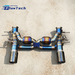 ระบบท่อไอเสียประสิทธิภาพสูงสำหรับมาเซราติ MC20 3.0T ไทเทเนียมแบบ Catback พร้อมท่อเก็บเสียงและวาล์ว - Product Image 3