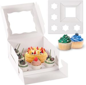 Mother's Day Flower Cake <b>Dessert</b> Packaging <b>Box</b> with Paperboard Folders Varnishing Finish Disposable Food Safe for Cakes Pastries - Product Image 2