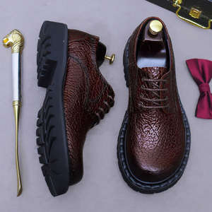 Zapatos de cuero de lujo para hombre, estilo ejecutivo, con diseño envejecido, zapatos de boda para caballero, zapatos de vestir formales hechos a mano - Product Image 2