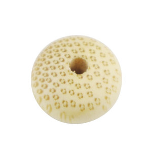 Perles de bambou dorées 6x9mm, motif grain de bois, perles polies dispersées pour bracelet DIY, accessoires de perles bouddhistes - Product Image 5