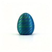 Eco-Friendly PLA Hinged 3D Printed Fidget Egg Tactile Sensory Surface 13.8cm Height Corporate Gift Idea Factory Price Bulk Bu