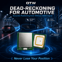 Module GPS OTW WT-4343-DD intégrant une antenne et un DR INS pour un positionnement précis, même en cas d'absence de signaux.