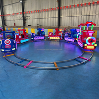 Train électrique pour enfants avec rails, 6 places, parc d'attractions intérieur et extérieur pour enfants
