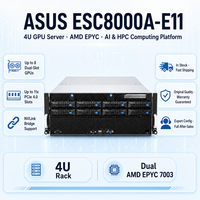 Serveur 8 GPU ESC8000A-E11 4U en rack, double socket, 8 baies pour IA, HPC, VDI, rendu 3D, apprentissage profond, centre de données