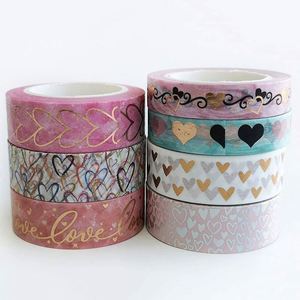 Cintas Washi Personalizadas al por Mayor con Diseño CMYK, Cintas de Papel Decorativas Coloridas con Logotipo en Lámina Dorada - Product Image 3