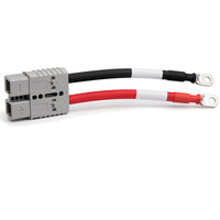 Ensemble de câbles de batterie SB50 Style 50A, fil de cuivre pur avec borne annulaire pour la charge de batterie de véhicule, utilisation de l'énergie solaire