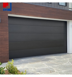 <span class=keywords><strong>Porte</strong></span> de <span class=keywords><strong>garage</strong></span> <span class=keywords><strong>sectionnelle</strong></span> électrique automatique en aluminium noir 8x8 10x10 avec panneau isolé encastré – Vente en gros - Product Image 2