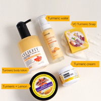 Kit de Soins Éclaircissants et Raffermissants Anti-Taches et Anti-Acné au Citron, Curcuma et Vitamine C pour Peaux à Problèmes (Marque Blanche)