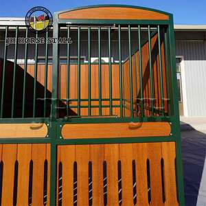 頑丈な馬具 竹製馬小屋 スライド式ドア 耐久性のあるキック防止馬房前面パネル - Product Image 2