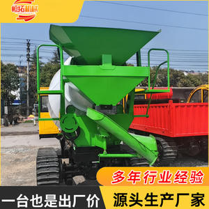 Camion malaxeur à béton sur chenilles pour le transport de matériaux mixtes et l'alimentation en béton - Product Image 2