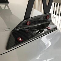 Aileron arrière simple en fibre de carbone style V (noir carbone) pour Mitsubishi Evolution EVO Lancer 10 X