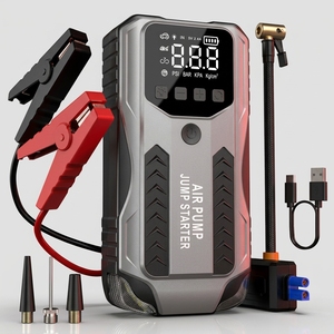 Avviatore d'Emergenza per Auto 4000A 24000mAh 12V con Gonfiatore Pneumatici 150PSI, Batteria <span class=keywords><strong>al</strong></span> <span class=keywords><strong>Litio</strong></span>, Ricarica Rapida per Camion e SUV - Product Image 1