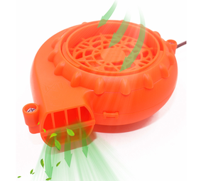 Plastik bıçaklı şişme kostümler pil paketi için kırmızı rüzgar USB yedek hava üfleme fanı - Product Image 2