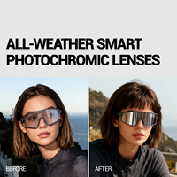 Lunettes de sport audio intelligentes KAPVOE avec verres photochromiques, étanches IP65, pour le cyclisme et la course en extérieur