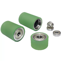 Nouveaux rouleaux de guidage en polyuréthane caoutchouté, résistants à l'usure, pour convoyeur à tambour non motorisé, modèle 15*15 608zz/684zz