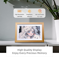 Marco de Fotos Digital Inteligente Moderno de 10.1 Pulgadas con WIFI, Alto Brillo, Compartir en la Nube con Control por Aplicación y Pantalla Multitáctil