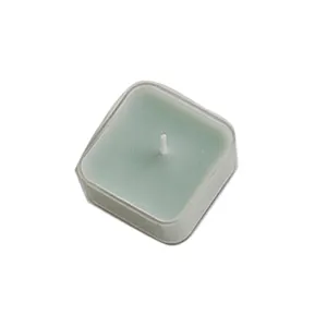 Bougie carrée Aromathérapie Atmosphère Activité créative Cadeau pour la main Couleur en gros Cire à thé 4 heures Parfum Cire coiffante