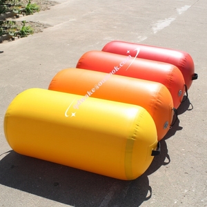 Matelas de gymnastique gonflable en PVC personnalisé, type tonneau, inspiré de Yogini, pour entraînement de fitness et de gymnastique - Product Image 1