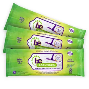 Biokleen OEM Free Sample Disposable Non-woven Vinegar Cleaning Wipes Cleaning Cloth Floor Wet Wipes For Mop